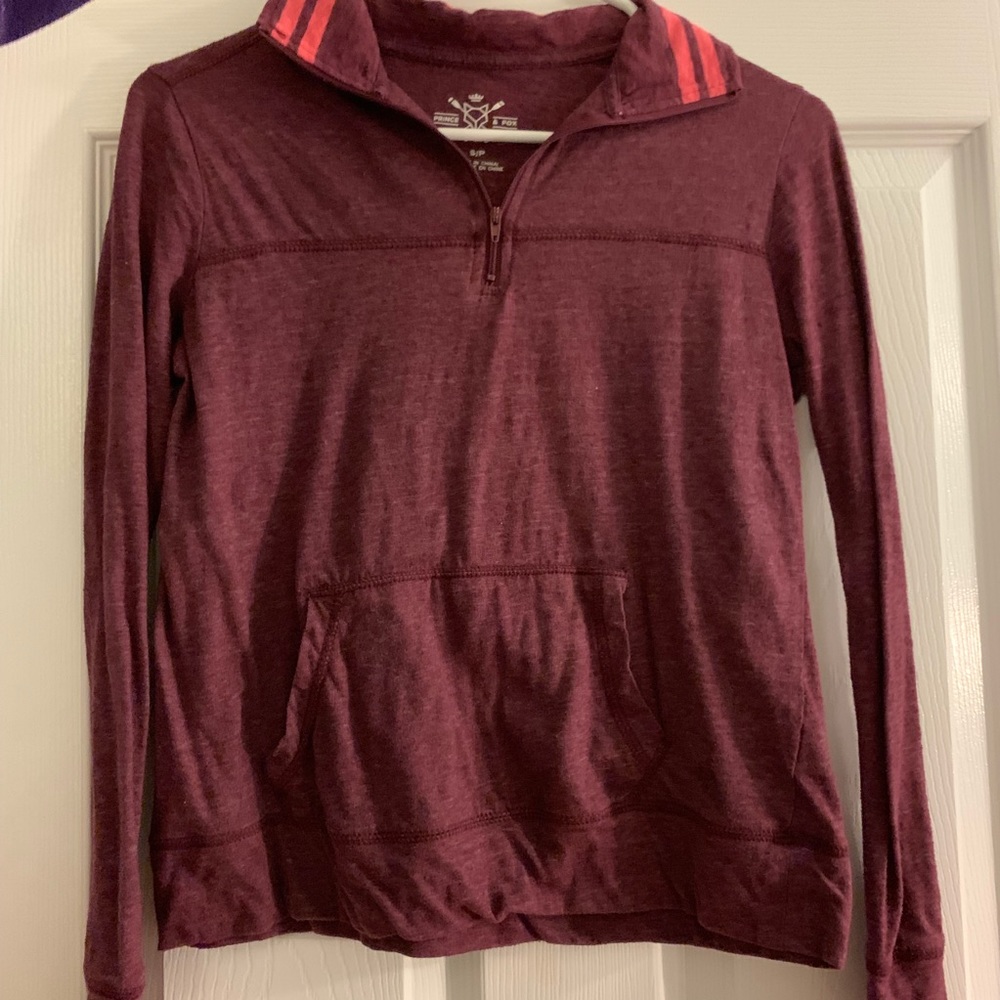 Maroon Quarter Zip